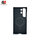 Чехол Samsung S23 Ultra кевлар с MagSafe, черного цвета, 1500D