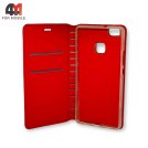 Чехол-книга для Huawei P9 Lite красного цвета, New Case
