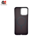 Чехол Iphone 13 кевлар + MagSafe, красного цвета