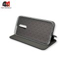 Чехол-книга для Xiaomi Redmi 8 бок ракушка, темно-синего цвета