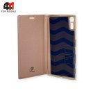 Чехол-книга для Sony Xperia XZ розового цвета, Skin