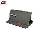 Чехол-книга для Nokia 3.1 Plus тканевый, черного цвета