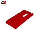 Чехол для Nokia 5 2018 / 5.1 2018 силиконовый, матовый, красного цвета, Cherry