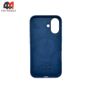 Чехол для Iphone 16 Silicone Case Premium+MagSafe, Denim