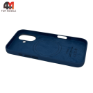 Чехол для Iphone 16 Silicone Case Premium+MagSafe, Denim
