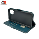 Чехол-книга для Samsung A12/M12 шов, зеленого цвета, Case