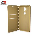 Чехол-книга для Asus ZenFone 5 Lite/ZC600KL золотого цвета, New Case