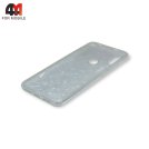 Чехол для Xiaomi Redmi S2 силиконовый, мраморный, белого цвета