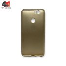 Чехол для Huawei Nova силиконовый с логотипом, золотого цвета