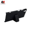 Чехол для Sony Xperia XA1 Plus пластиковый с подставкой, черного цвета, Nillkin