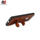 Чехол для Samsung S9 Plus силиконовый с подставкой, коричневого цвета, Kanjian