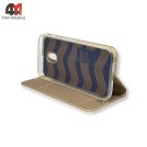 Чехол-книга для Samsung J3 2017/J330 золотого цвета, Skin