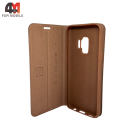 Чехол-книга для Samsung S9 Plus коричневого цвета, HDD