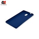 Чехол для Nokia 3 силиконовый, матовый, синего цвета, Cherry