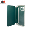 Чехол-книга для Samsung A03 с усиленными углами, зеленого цвета