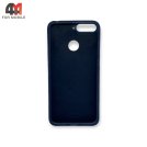 Чехол для Huawei Y7 2018/Y7 Prime 2018/7C Pro силиконовый, тканевый, синего цвета, Cherry
