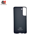 Чехол Samsung S22 Plus пластик, кевлар, черного цвета, K-DOO