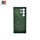 Чехол для Samsung S24 Ultra Silicone Case, темно-зеленого цвета
