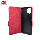 Чехол-книга для Samsung A12/M12 бордового цвета, Case