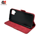 Чехол-книга для Samsung A12/M12 бордового цвета, Case