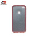 Чехол для Huawei P8 Lite 2017 силиконовый с блестками, розового цвета