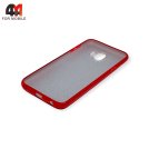 Чехол для Samsung J4 2018/J400 силиконовый, блестки, красного цвета