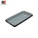 Чехол для Huawei Y7 2017 силиконовый, матовый, черного цвета