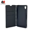 Чехол-книга для Sony Xperia M4 черного цвета, New Case