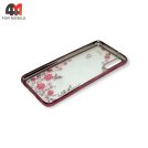 Чехол для Huawei P20 силиконовый, стразы, розового цвета