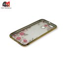 Чехол для Xiaomi Mi A1/Mi 5X силиконовый, стразы, золотого цвета