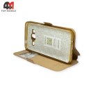 Чехол-книга для Samsung J3 2015/J3 2016/J310/J320  золотого цвета, Experts