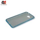 Чехол для Huawei Y5 2017 силиконовый с блестками, голубого цвета