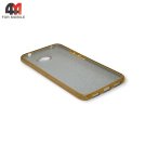 Чехол для Huawei Y7 2017 силиконовый с блестками, золотого цвета