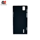 Чехол для Huawei P2 пластиковый, матовый, черного цвета