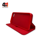 Чехол-книга для Iphone 7/8/SE 2020/SE 2022 тканевый, красного цвета