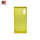 Чехол Samsung Note 10 Silicone Case, желтого цвета