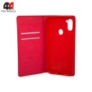 Чехол-книга для Samsung A11/M11 красного цвета, Mobi