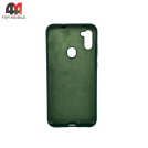 Чехол для Samsung A11/M11 Silicone Case, темно-зеленого цвета