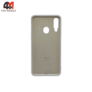Чехол для Samsung A20s Silicone Case, белого цвета