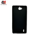 Чехол для Huawei G740 силиконовый, матовый, черного цвета, Cherry