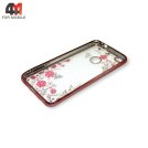 Чехол для Huawei P8 Lite 2017 силиконовый, стразы, розового цвета