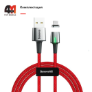 Baseus Кабель магнитный CAMXC-A09, Micro, красный, 1M