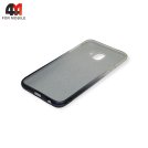 Чехол для Samsung J4 2018/J400 силиконовый, блестки переход, черного цвета