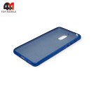 Чехол для Nokia 6 2017 силиконовый с блестками, синего цвета