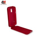 Чехол-книга для Samsung S5 Mini/G800 низ, красного цвета, Experts