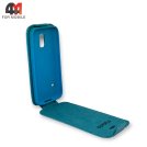 Чехол-книга для Samsung S5 Mini/G800 низ, голубого цвета, Experts