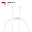 Baseus Кабель CATLYS-C02, Type-C to Lightning, 20W, белый, 2M