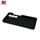 Чехол для Samsung S25 Plus кевлар с MagSafe, черного цвета, 1500D