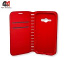 Чехол-книга для Samsung J1 Ace/J110 красного цвета, New Case