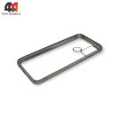 Чехол для Honor 9A силиконовый с серебристым ободком